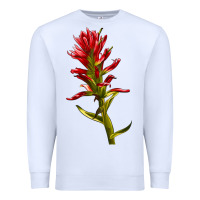 White Indian Paintbrush Premium Sweatshirt - LillyAllenDesigns