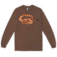 Chestnut Copperhead Snake Illustrations Long Sleeve Tee - LillyAllenDesigns