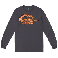 Smoke Copperhead Snake Illustrations Long Sleeve Tee - LillyAllenDesigns