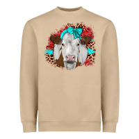 Mushroom ribbon simmental leopard Heavyweight Sweatshirt - JahusDesignShop