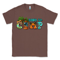 Chestnut born to camp with guitar Classic Tee - AdoDesignShop