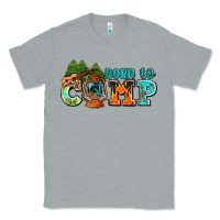 Heather Grey born to camp with guitar Classic Tee - AdoDesignShop