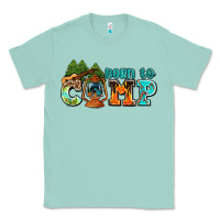 Seafoam born to camp with guitar Classic Tee - AdoDesignShop