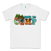 White born to camp with guitar Classic Tee - AdoDesignShop