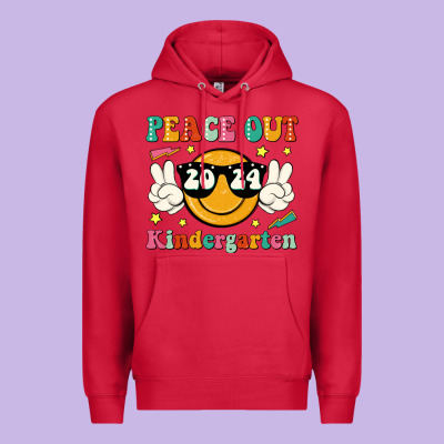 Peace Out 2024 Kindergarten Premium Hoodie Designed By Jahusdesignshop