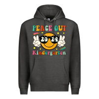 Charcoal Heather peace out 2024 kindergarten Premium Hoodie - JahusDesignShop