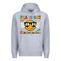 Heather Grey peace out 2024 kindergarten Premium Hoodie - JahusDesignShop