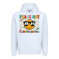 White peace out 2024 kindergarten Premium Hoodie - JahusDesignShop