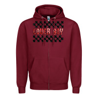 Burgundy lover boy Zipper Hoodie - MaliasSmallBusiness