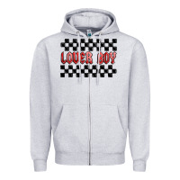 Heather Grey lover boy Zipper Hoodie - MaliasSmallBusiness