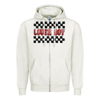 Oatmeal Heather lover boy Zipper Hoodie - MaliasSmallBusiness