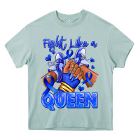 Arona fight like a queen navy blue colon cancer afro gir Heavy Core Tee - RanaPortraitStore