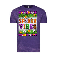 Cloud Purple Halloween Spooky Vibes Vintage Tee - Artiststas