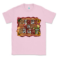 Bubblegum Pink merry and bright Classic Tee - AdoDesignShop