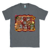 Charcoal Heather merry and bright Classic Tee - AdoDesignShop
