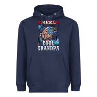 Navy reel cool grandpa american flag bass Heavyweight Hoodie - LillyAllenDesigns