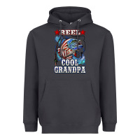Smoke reel cool grandpa american flag bass Heavyweight Hoodie - LillyAllenDesigns