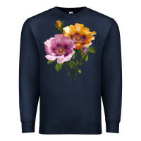 Navy In Your Eyes Rose Premium Sweatshirt - LillyAllenDesigns
