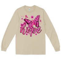 Mushroom hope breast cancer butterfly Long Sleeve Tee - Jasminsmagicworld