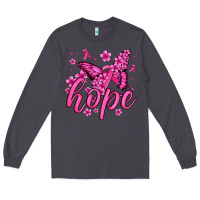 Smoke hope breast cancer butterfly Long Sleeve Tee - Jasminsmagicworld