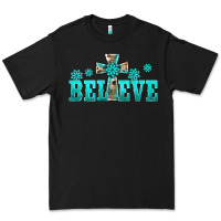 Black western turquoise's gemstones cross believe Premium Tee - BarkalooDesign