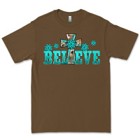 Cacao western turquoise's gemstones cross believe Premium Tee - BarkalooDesign