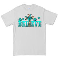 Western Turquoise's Gemstones Cross Believe Premium Tee | Teevron