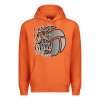 Carrot I Know I Play Like A Girl Try To Keep Up Volleyball Premium Hoodie - Bettercallsaul