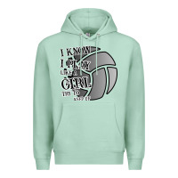 Seafoam I Know I Play Like A Girl Try To Keep Up Volleyball Premium Hoodie - Bettercallsaul