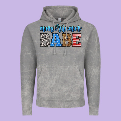 American Babe Vintage Hoodie Designed By Hra Design Shop