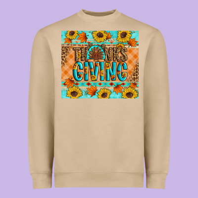 Thanksgiving Turkey Heavyweight Sweatshirt Designed By Artiststas
