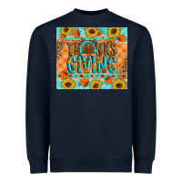 Navy Thanksgiving Turkey Heavyweight Sweatshirt - Artiststas
