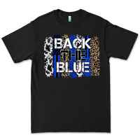 Black back the blue brushstroke Premium Tee - Zillion Design Studio