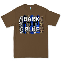 Cacao back the blue brushstroke Premium Tee - Zillion Design Studio