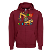 Burgundy a little dirt never hurt Zipper Hoodie - MaliasSmallBusiness
