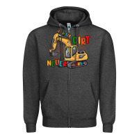 Charcoal Heather a little dirt never hurt Zipper Hoodie - MaliasSmallBusiness