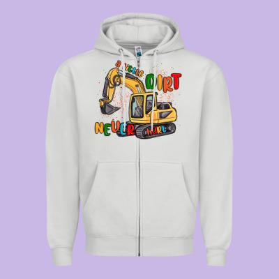 A Little Dirt Never Hurt Zipper Hoodie Designed By Maliassmallbusiness