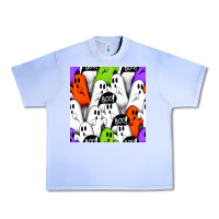 Grape Ice boo ghosts seamless pattern Urban Heavy Tee - BundleAndBundleShop