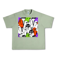 Oil Green boo ghosts seamless pattern Urban Heavy Tee - BundleAndBundleShop