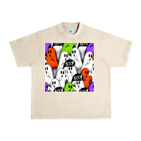 Sandshell boo ghosts seamless pattern Urban Heavy Tee - BundleAndBundleShop