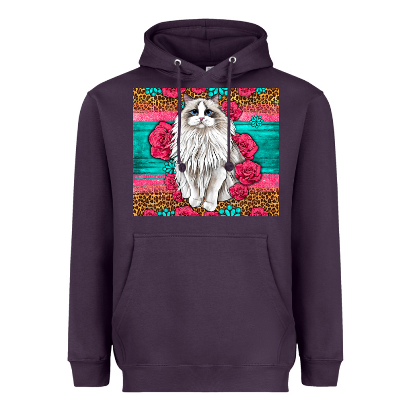 Western Ragdoll Cat Heavyweight Hoodie by LillyAllenDesigns | Teevron
