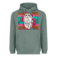 Sage Western Ragdoll Cat Heavyweight Hoodie - LillyAllenDesigns