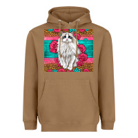 Toasted Coconut Western Ragdoll Cat Heavyweight Hoodie - LillyAllenDesigns