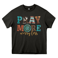 Asphalt pray more worry less Heavy Core Tee - Artiststas