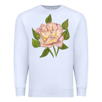 White Life's Little Pleasures Rose Premium Sweatshirt - LillyAllenDesigns
