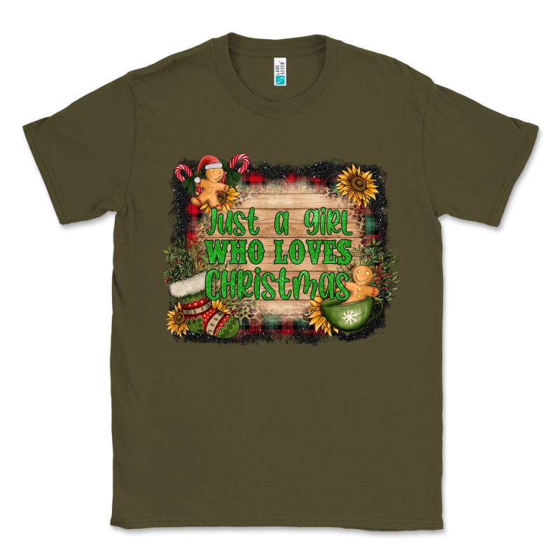 Just A Girl Who Loves Christmas Classic Tee by AdoDesignShop | Teevron