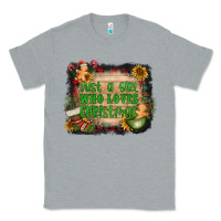 Heather Grey just a girl who loves christmas Classic Tee - AdoDesignShop