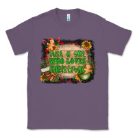Lavender just a girl who loves christmas Classic Tee - AdoDesignShop