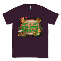 Plum just a girl who loves christmas Classic Tee - AdoDesignShop