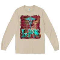 Mushroom licensed practical nurse medical symbol  background Long Sleeve Tee - BarkalooDesign